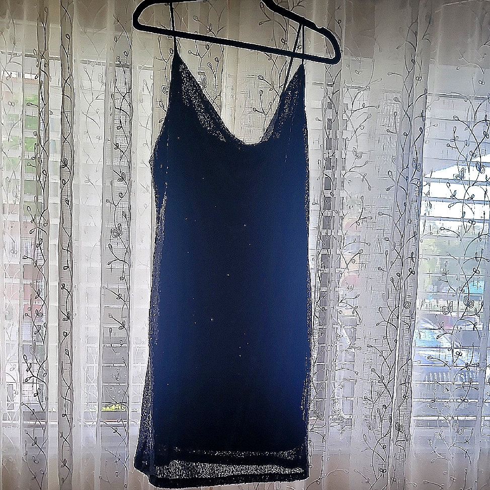 Black Sequin Cocktail Dress.Size Xlp